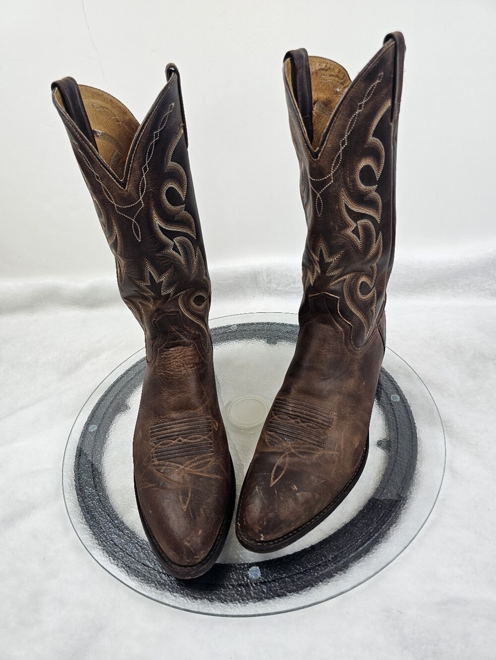 Dan Post Renegade Boots 12 Western Stitching Country Style Everyday Snip Toe